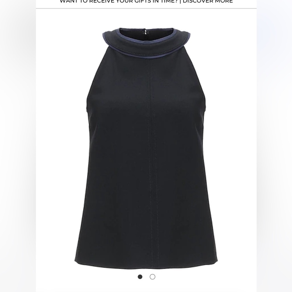 Victoria Beckham Black halter neck top size 0